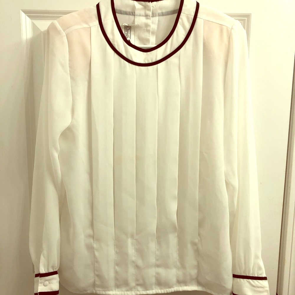 Christie and Jill black and white blouse